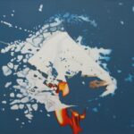 Burning the Iceberg, 2001, Malerei von Andrea Eitel 