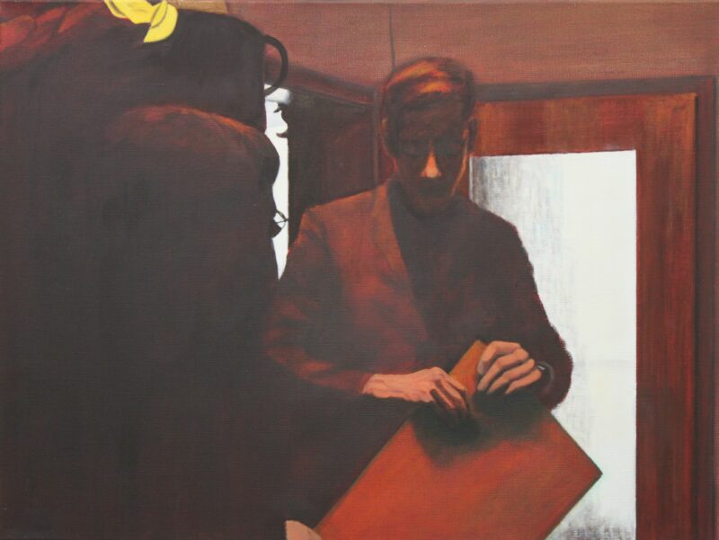 Ein Gespräch, 2000, Malerei von Andrea Eitel