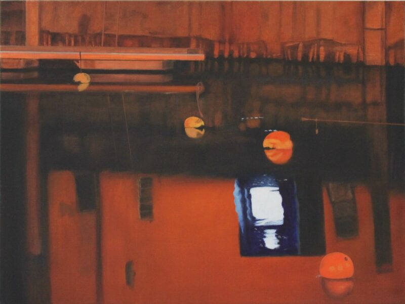 Gondelhafen, 2010, Öl auf Leinwand 60 x 80 cm von Andrea Eitel