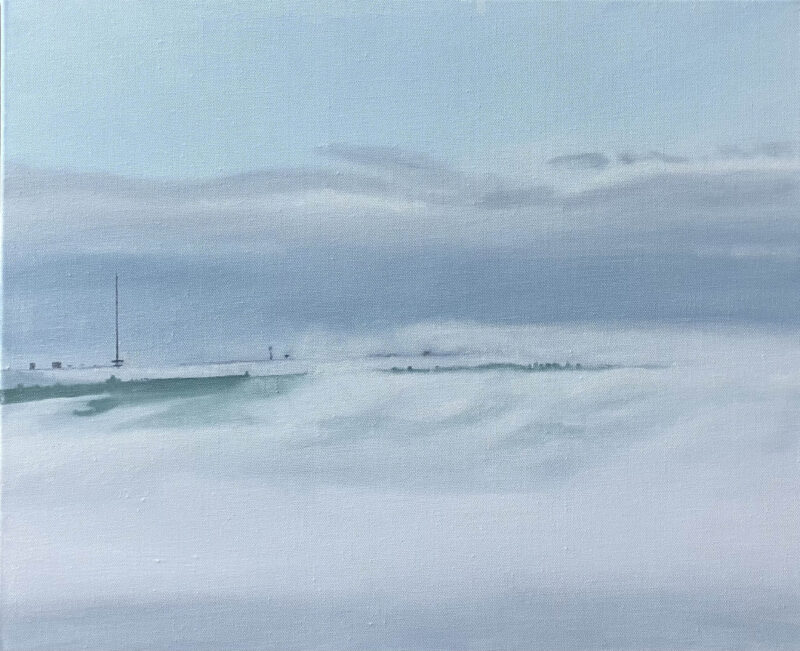 Nebel 2, Öl auf Leinwand 50 x 60 cm von Andrea Eitel