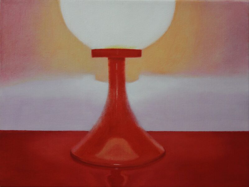 Tischleuchte, 2003, Malerei von Andrea Eitel