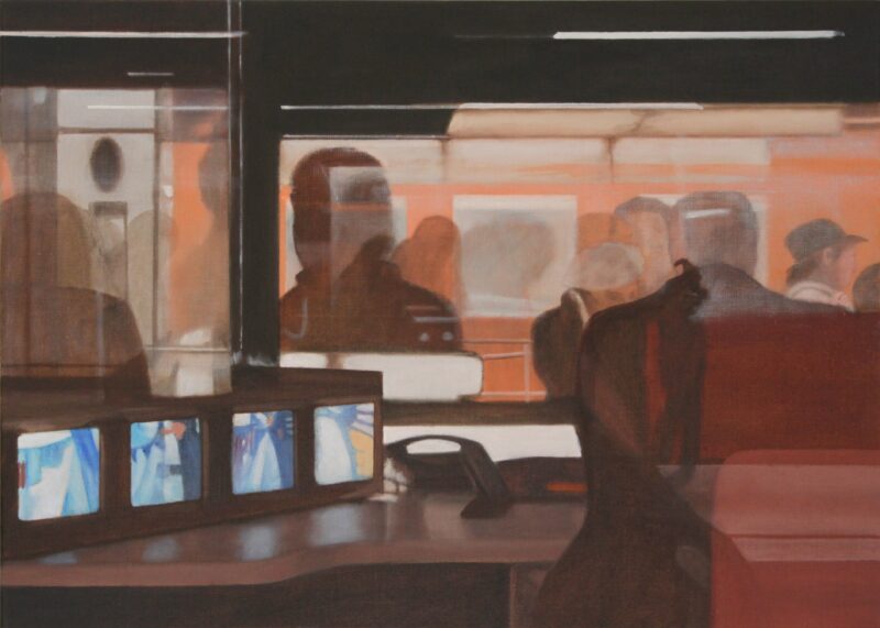 U-Bahn-Station, 2010, Malerei von Andrea Eitel